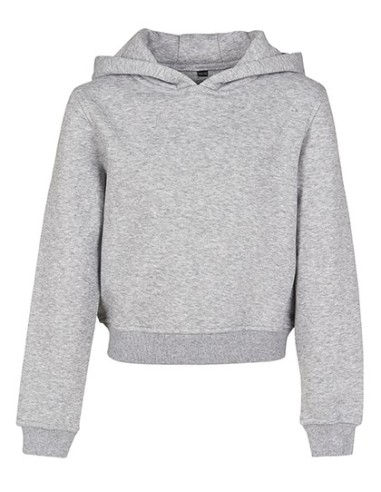 B-BY113-Girls Cropped Sweat Hoody